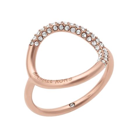 michael kors ring rosrgold mit stern|14K Rose Gold.